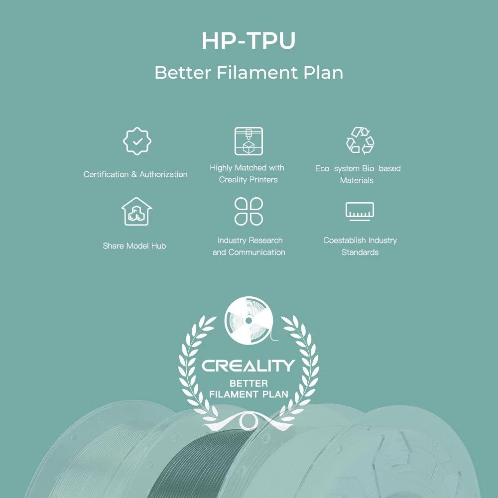 Creality HP-TPU 3D Printer Filament 1.75mm 1kg No Warping High Toughness
