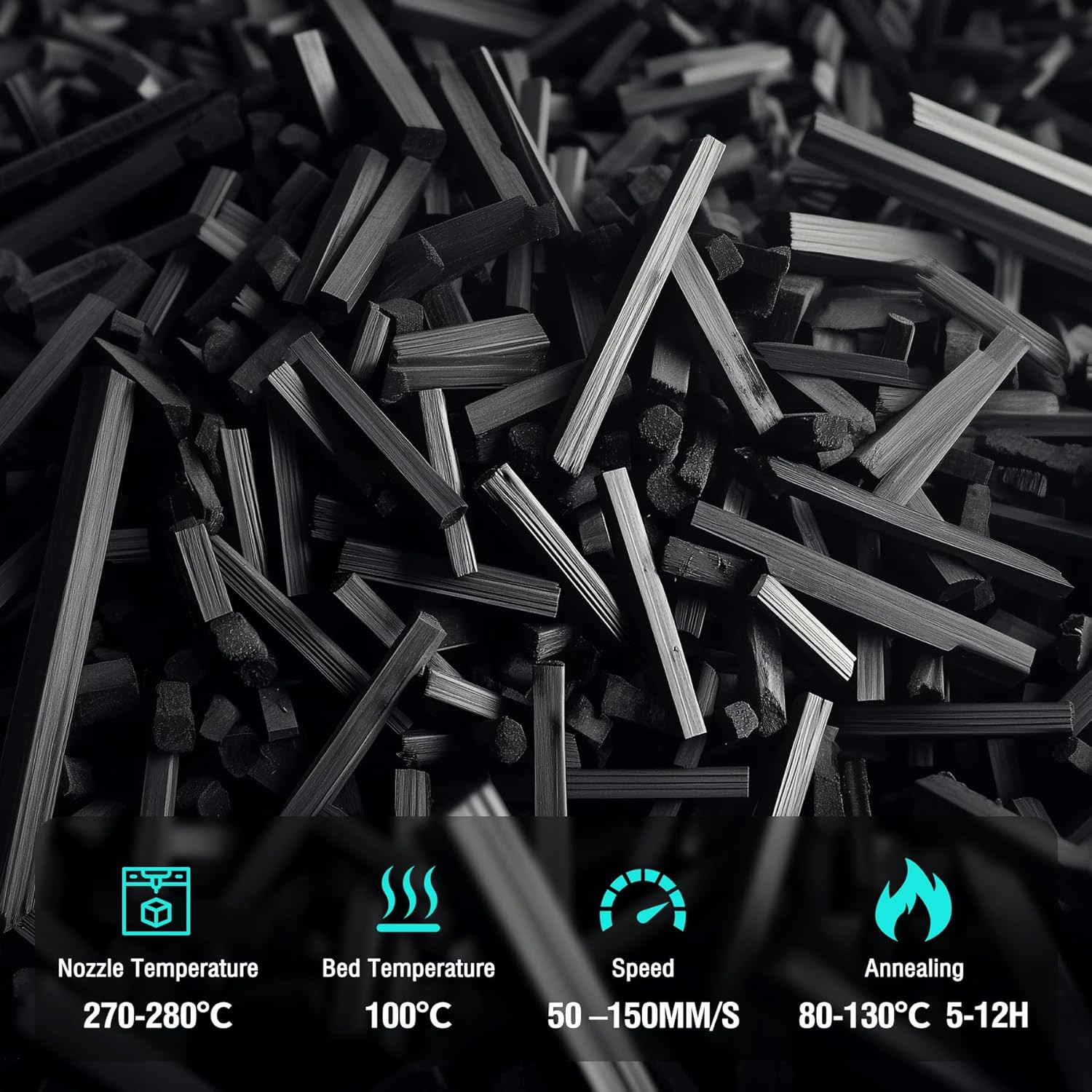 SUNLU 1.75MM PA12-CF PA6-CF PC-ABS PP Easy-PA Engineering Filament 1KG/0.8KG