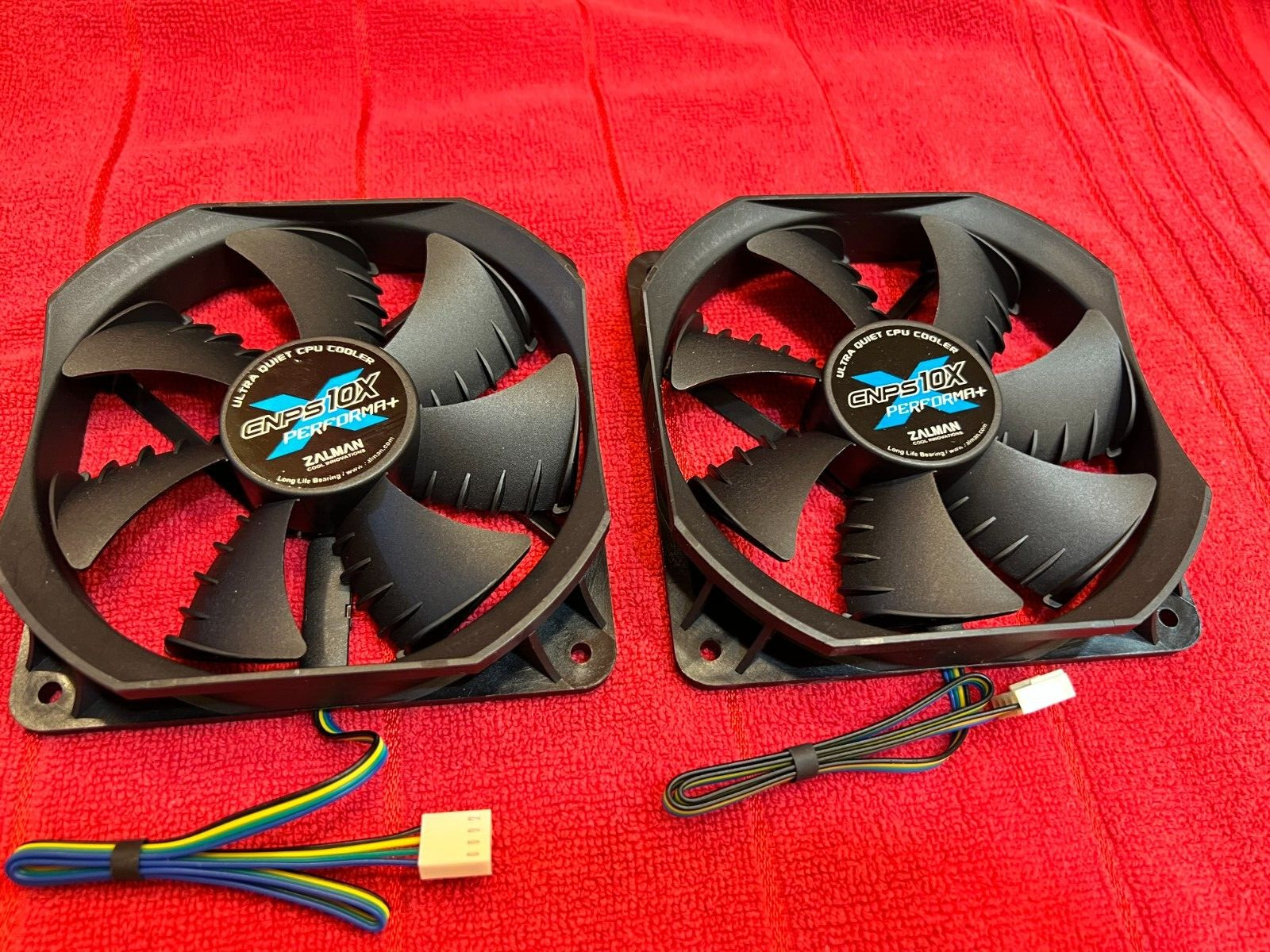 2 Pcs Fan case for RADIATOR 120MM performa+ ULTRA QUIET CPU COOLER 12V 0.20A