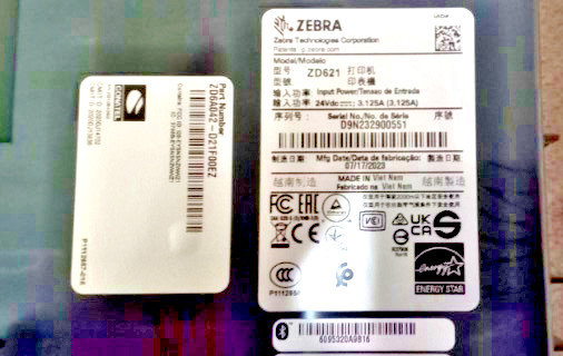 New Zebra ZD621 Direct Thermal Transfer Label Printer ZD6A142-D01F00EZ