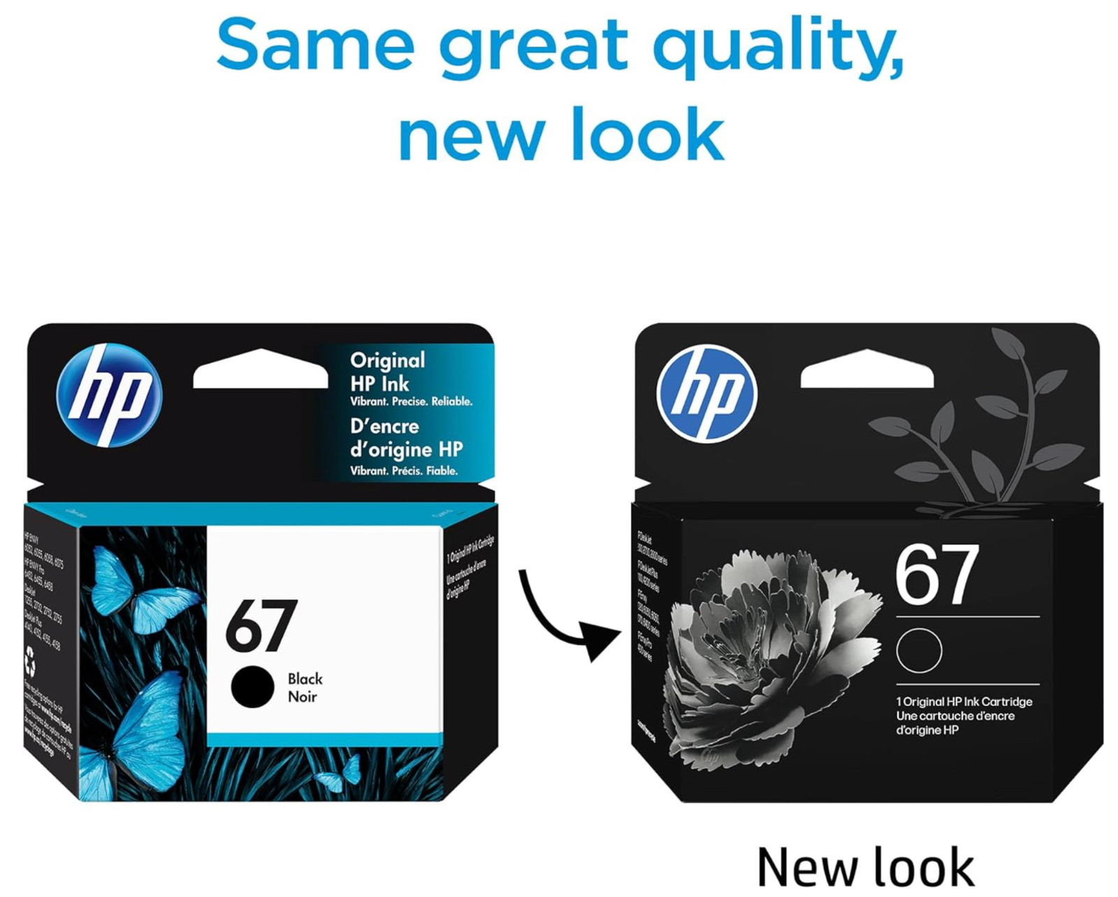 Pack of 4 HP 67 Black Original Ink Cartridge, ~120 pages, 3YM56AN- LIMITED OFFER