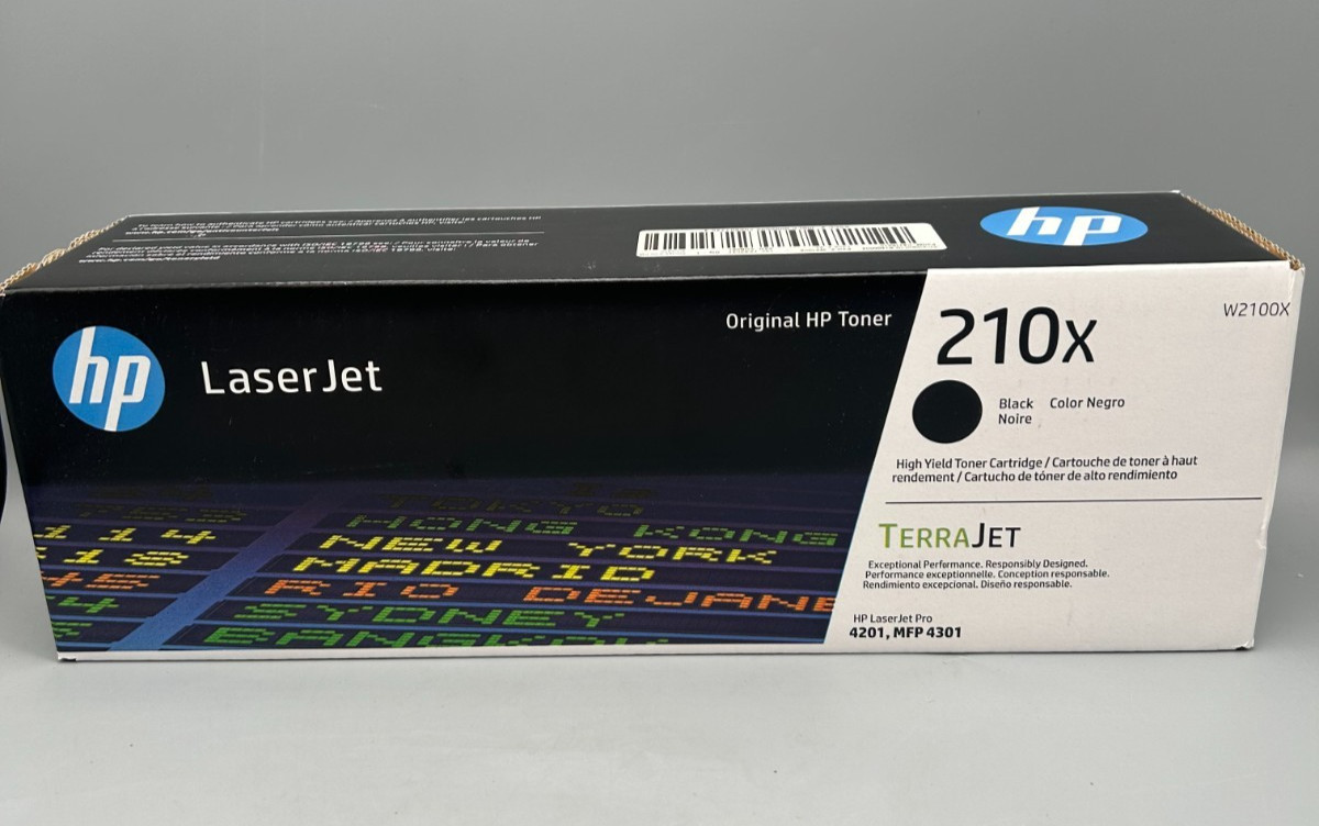 HP 210X (W2100X) Black High Yield LaserJet Toner Cartridge – Sealed