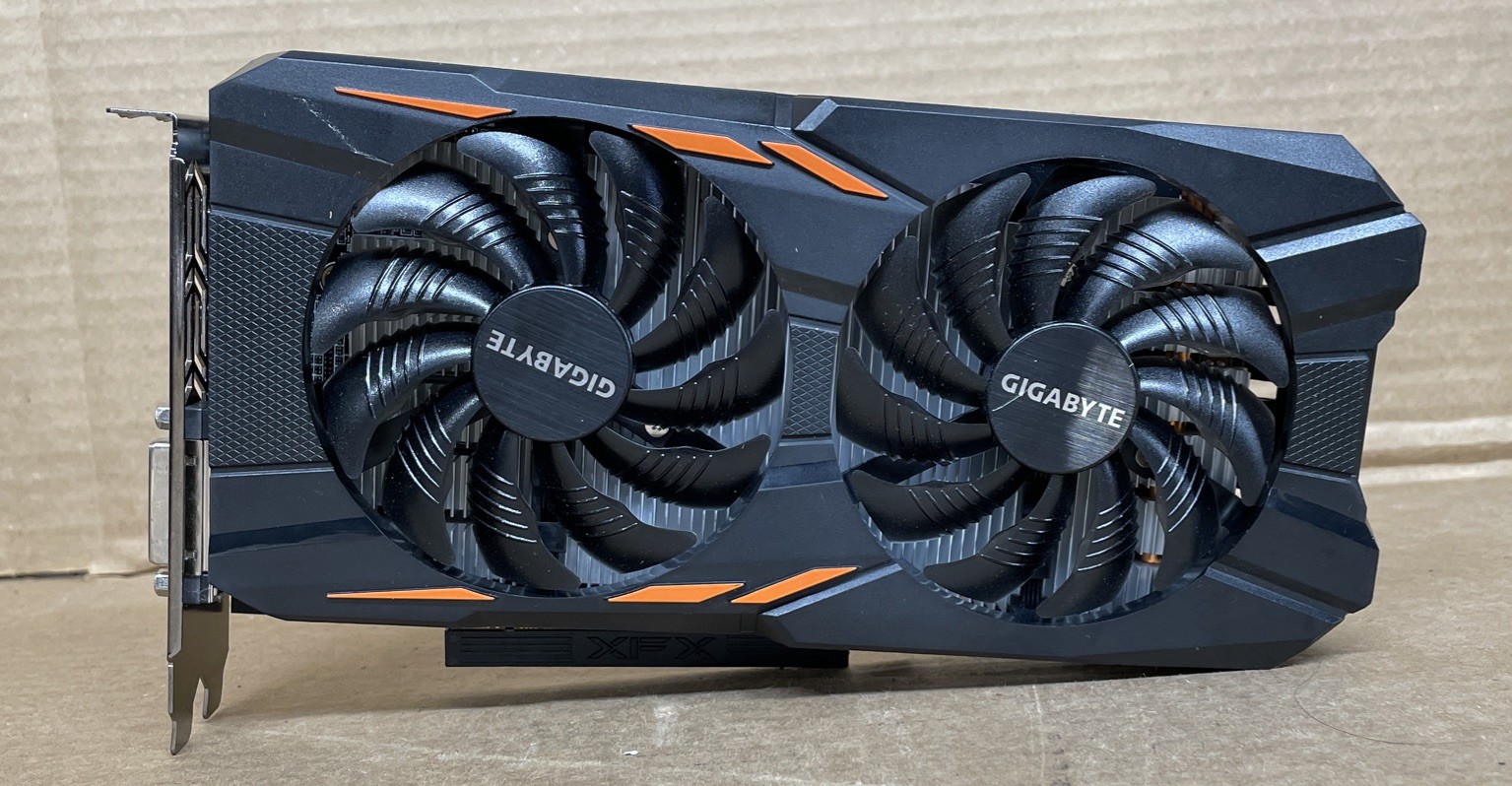 Gigabyte Nvidia Geforce GTX 1050 Ti, GV-N105TWF20C-4GD Graphic Card, TESTED
