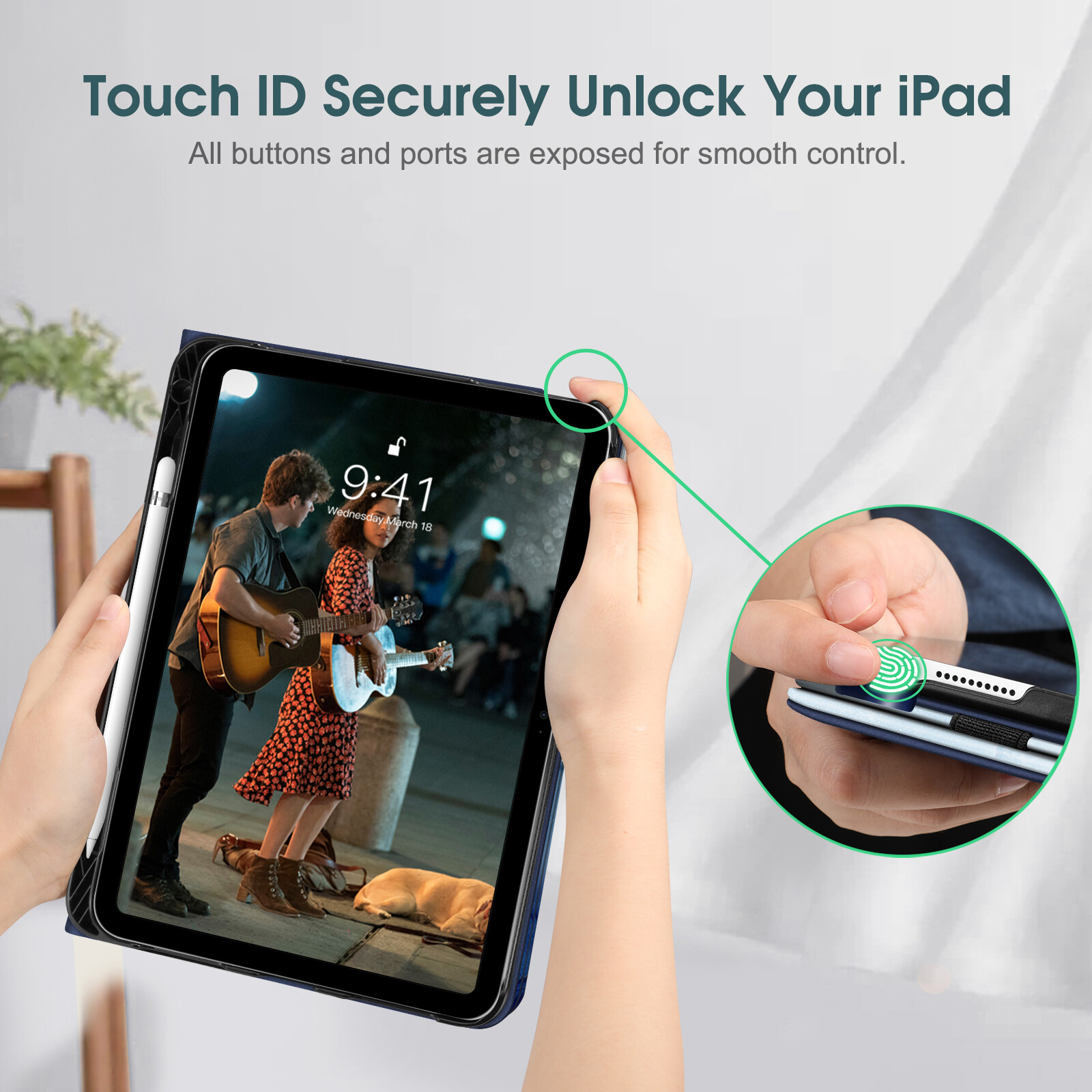 Case for iPad 10th Generation (2022) Multi-Angle Viewing Stand Protective Cover