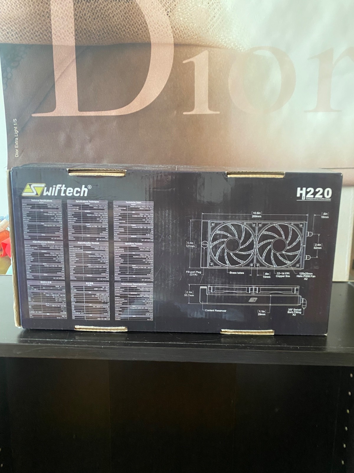 Swiftech H220 Compact Drive CPU Cooler BRAND NEW In Box – FAST SHIPPING 🚛💨