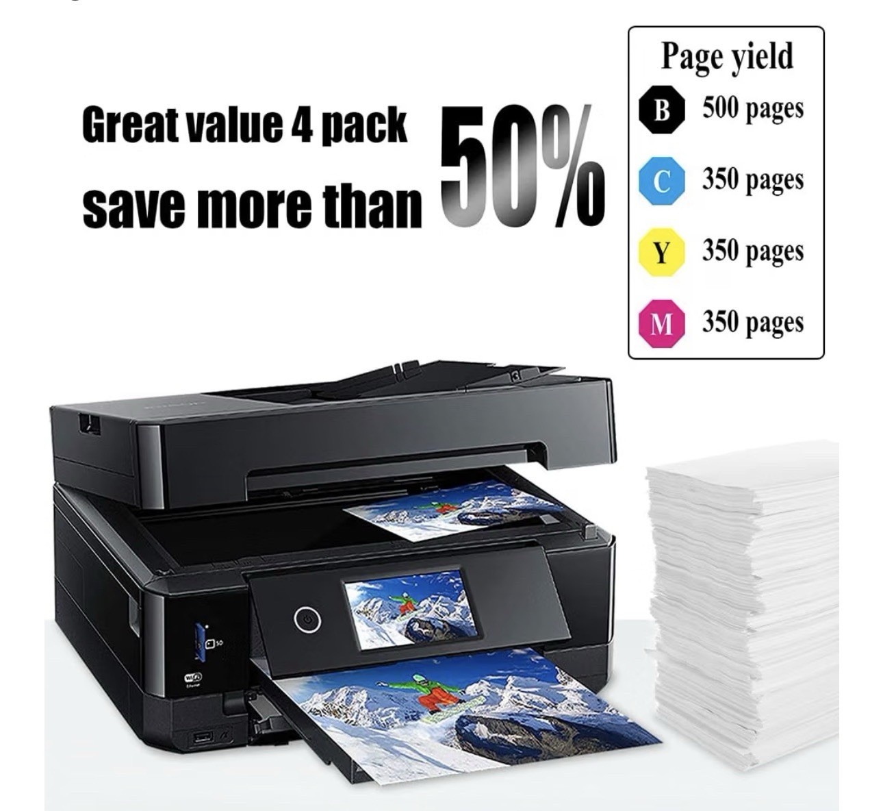 232 XL 232XL Ink Cartridges (BK/C/M/Y) for Epson WF-2950 WF-2930 XP-4200 XP-4205