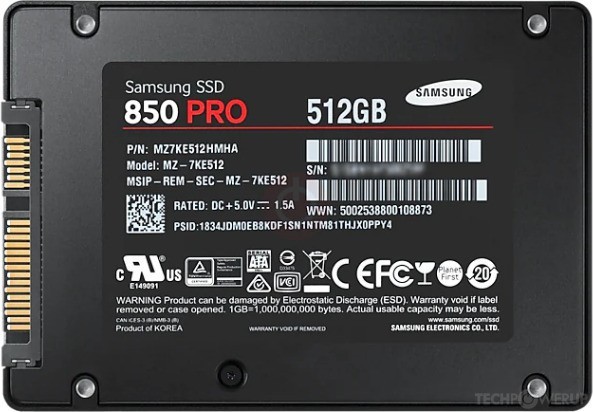 Samsung 850 PRO 512GB 2.5″ SATA SSD Solid State Hard Drive MZ-7KE512 MZ7KE512