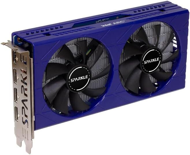 Sparkle Intel Arc A380 Twin Graphics Card, Gaming GPU 6GB GDDR6 Dual-Fan