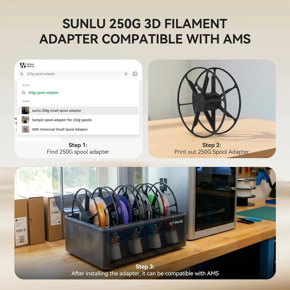 SUNLU 16 Color PLA Filament Bundle Multicolor 3D Printer 1.75mm Individually