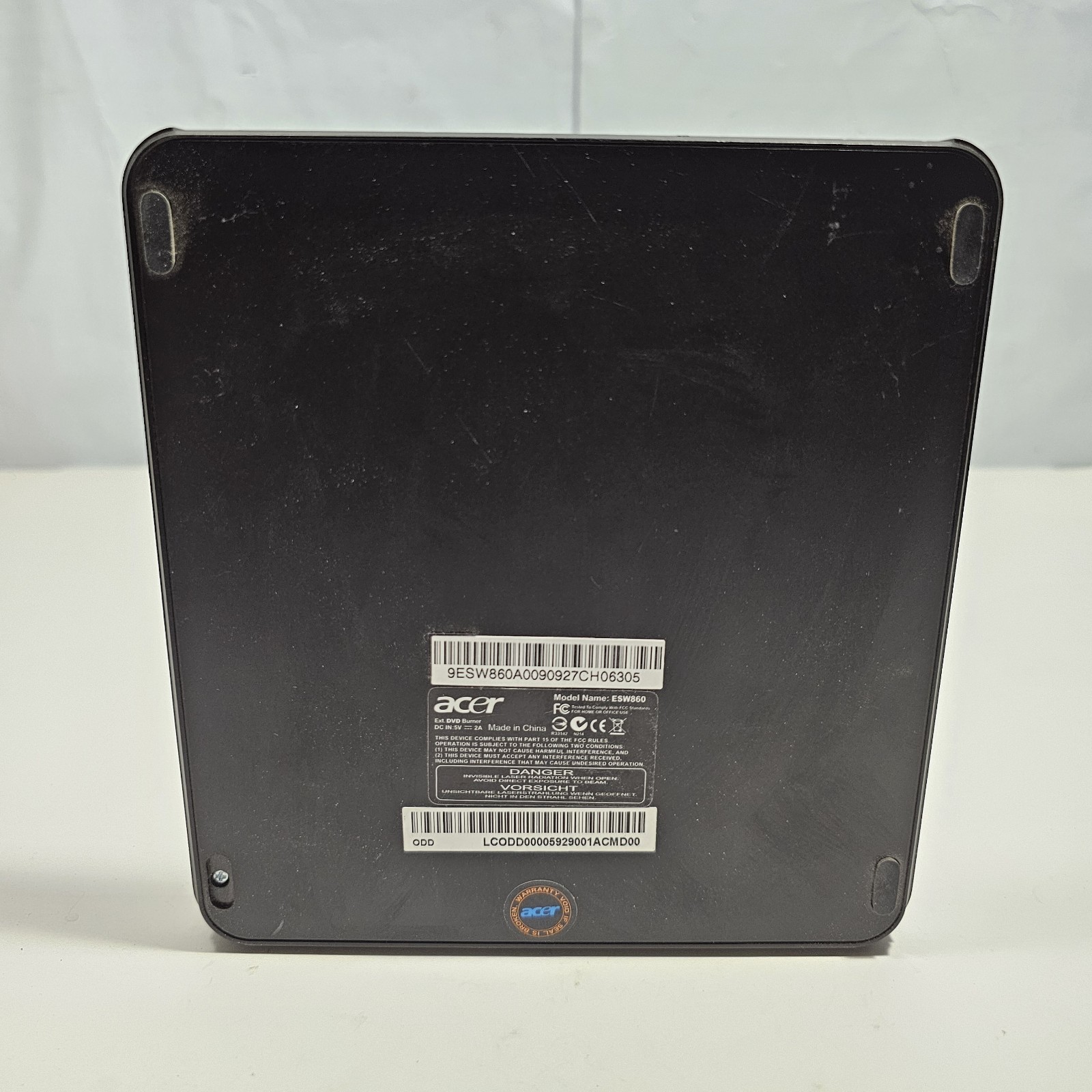 ACER ESW860 8x Dual-Layer DVD+RW Multi-Recorder USB External DVD Writeable Drive