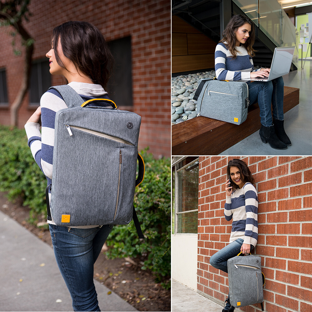 VanGoddy 3 in 1 Laptop Backpack Messenger Bag Briefcase For 13.6″ MacBook Air M3