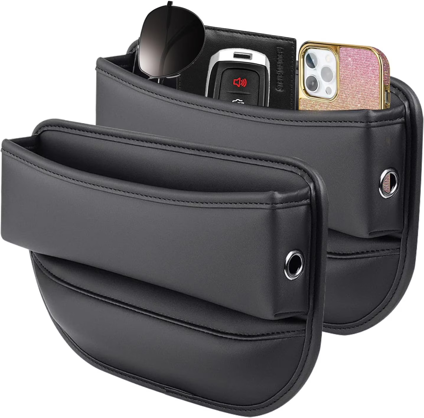 2 Pcs Car Seat Gap Filler Organizer and Storages Automotive Accessories Universa