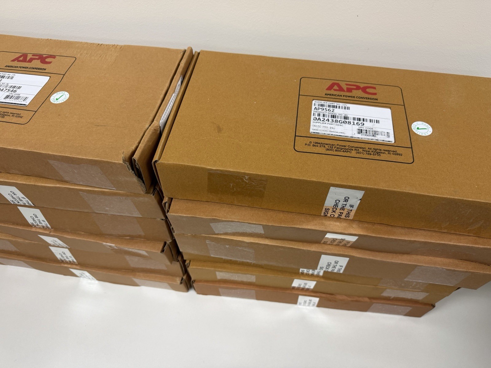 12 APC AP9563 Basic PDU Power Distribution Unit 20A 120V 5-Outlets Brown sealed