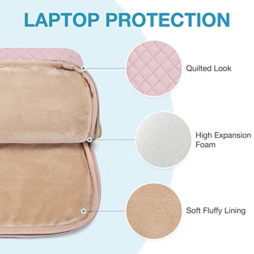 15.6″ Laptop Sleeve Case for MacBook Pro, HP, Dell, Acer, Asus – Lightweight, Pi
