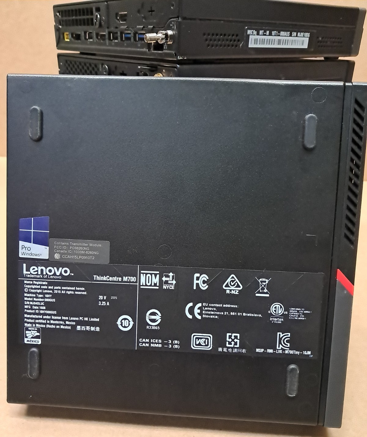 Lot of 7 Lenovo Desktops | 6x ThinkCentre M700 | 1x ThinkCentre M920q