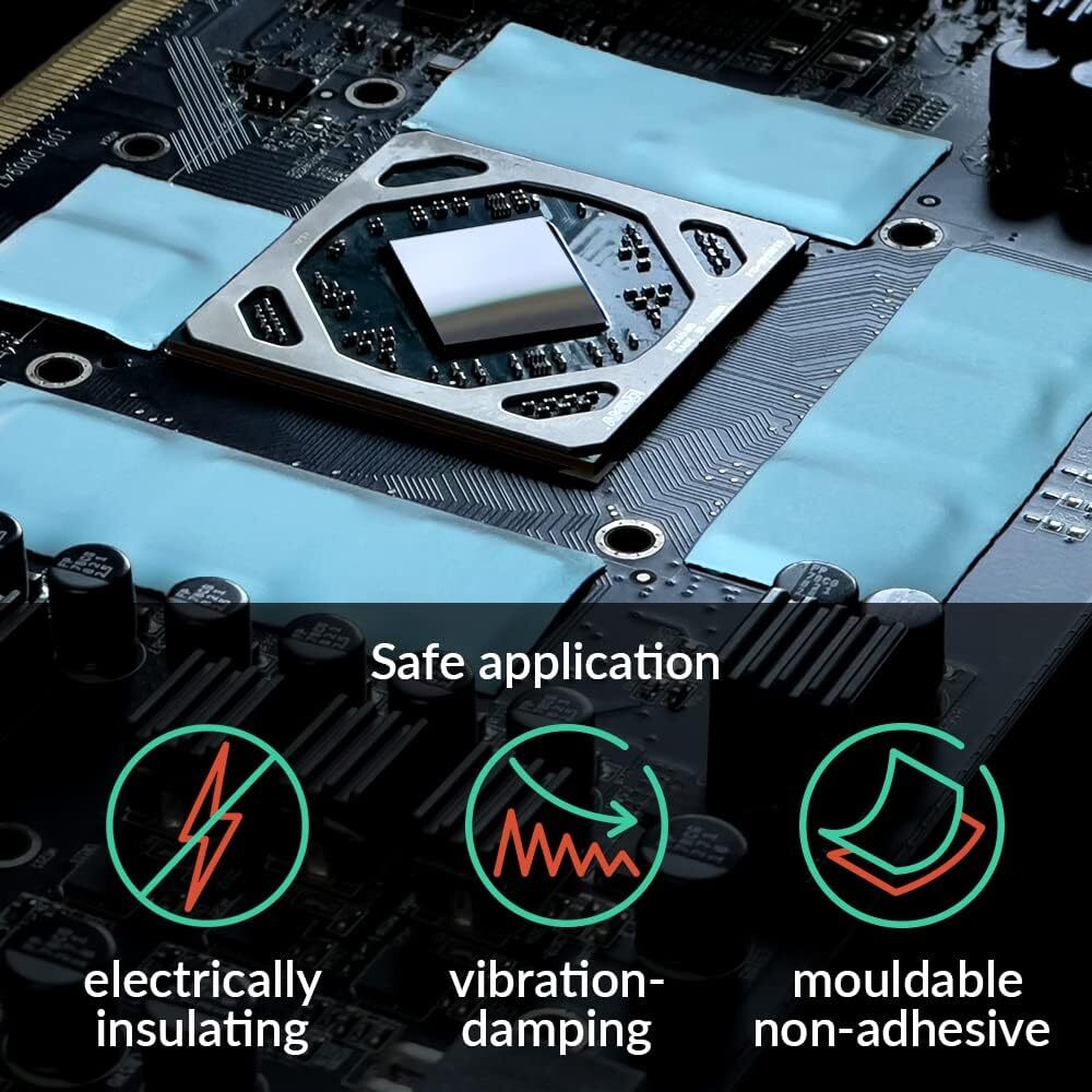 ARCTIC TP-3: Premium Performance Thermal Pad, 200 x 100 x 1.5 mm (2 Pieces)