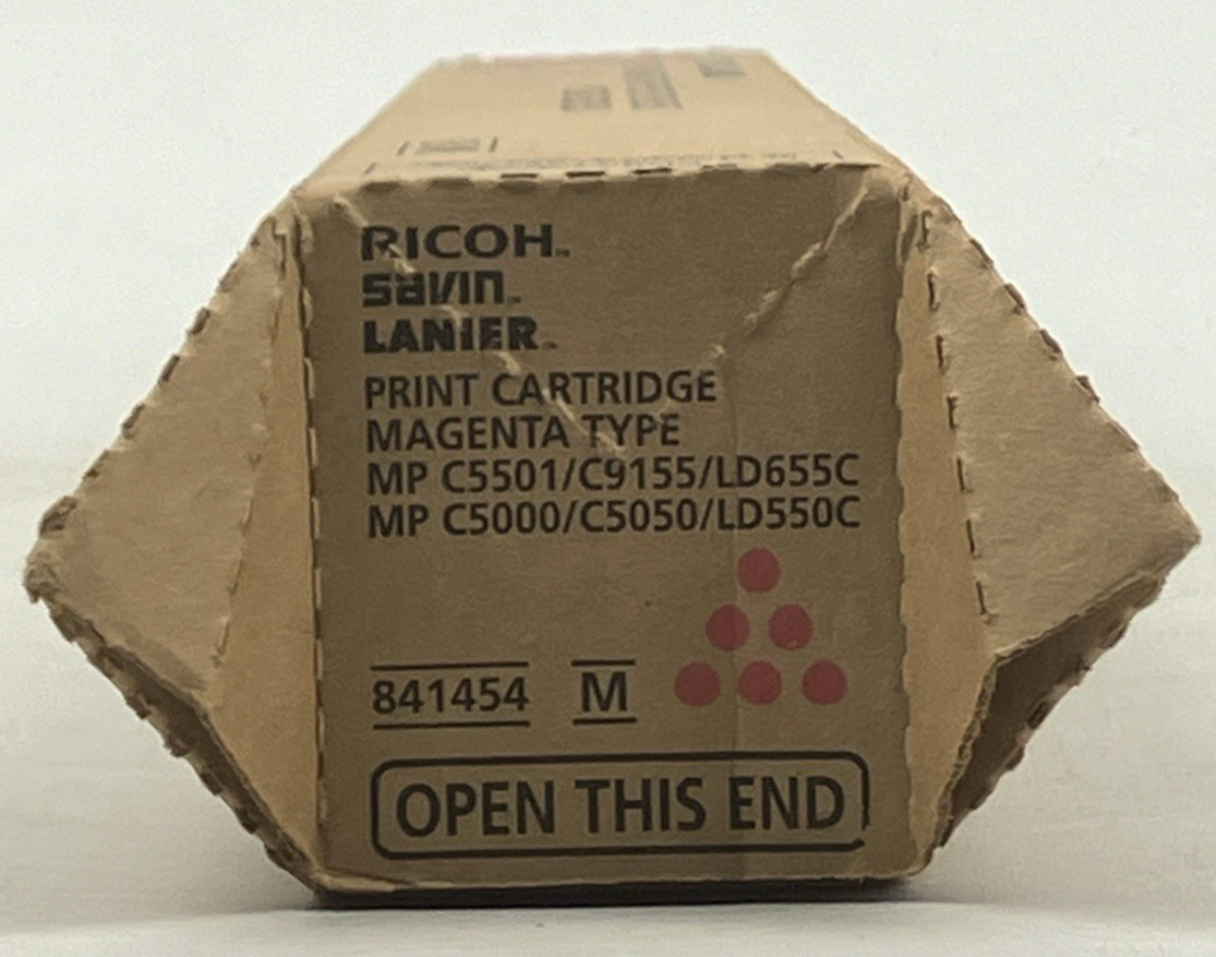 Genuine Ricoh Savin Lanier 841454 Print Cartridge Magenta MP C5501 / C9155