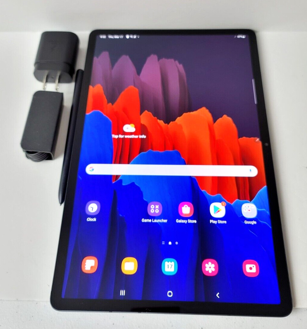 Samsung Galaxy Tab S7+ Plus 512GB, Wi-Fi, 12.4 in Mystic Black with S-Pen GOOD!