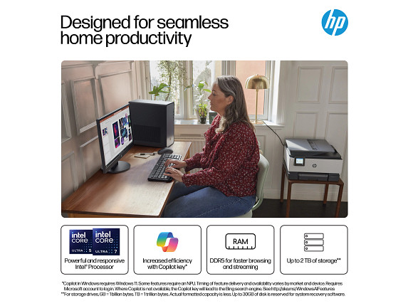 HP OmniDesk Desktop Intel Core i3 14th gen, 8 GB;256 GB SSD Windows 11 Home