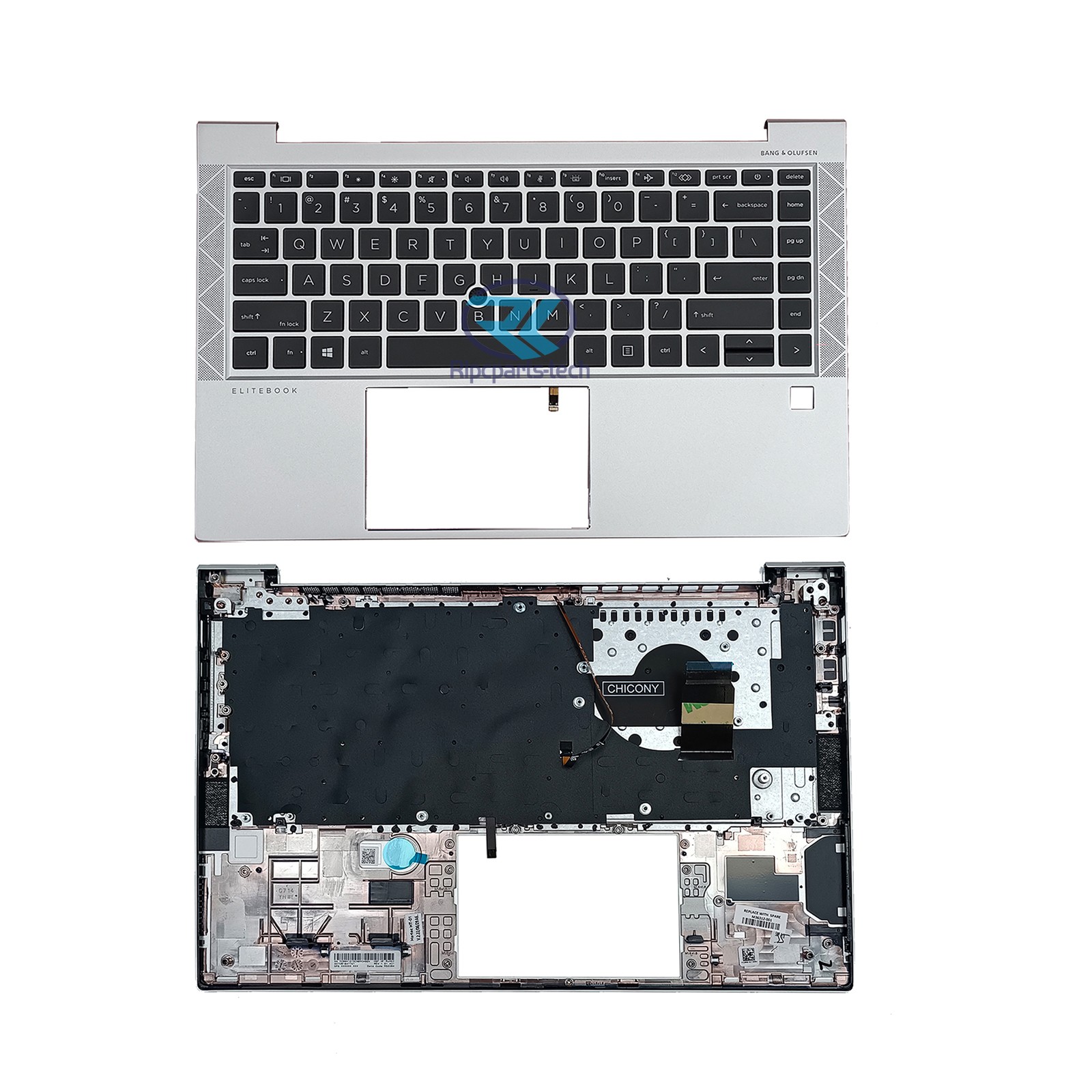 For HP Elitebook 840 845 G7 G8 Palmrest Backlit Keyboard M36312-001 M07090-001