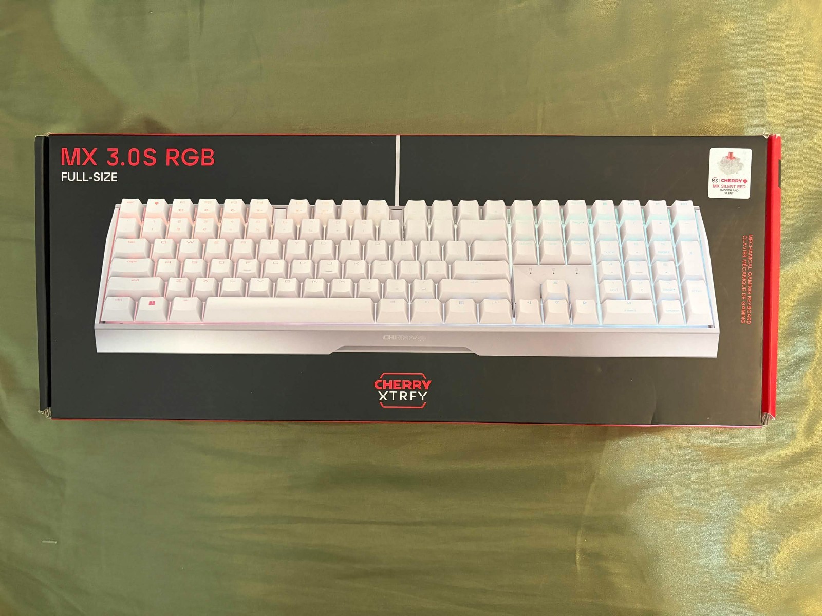 Cherry XTRFY MX 3.0S RGB Mechanical Gaming Keyboard White Full Size New