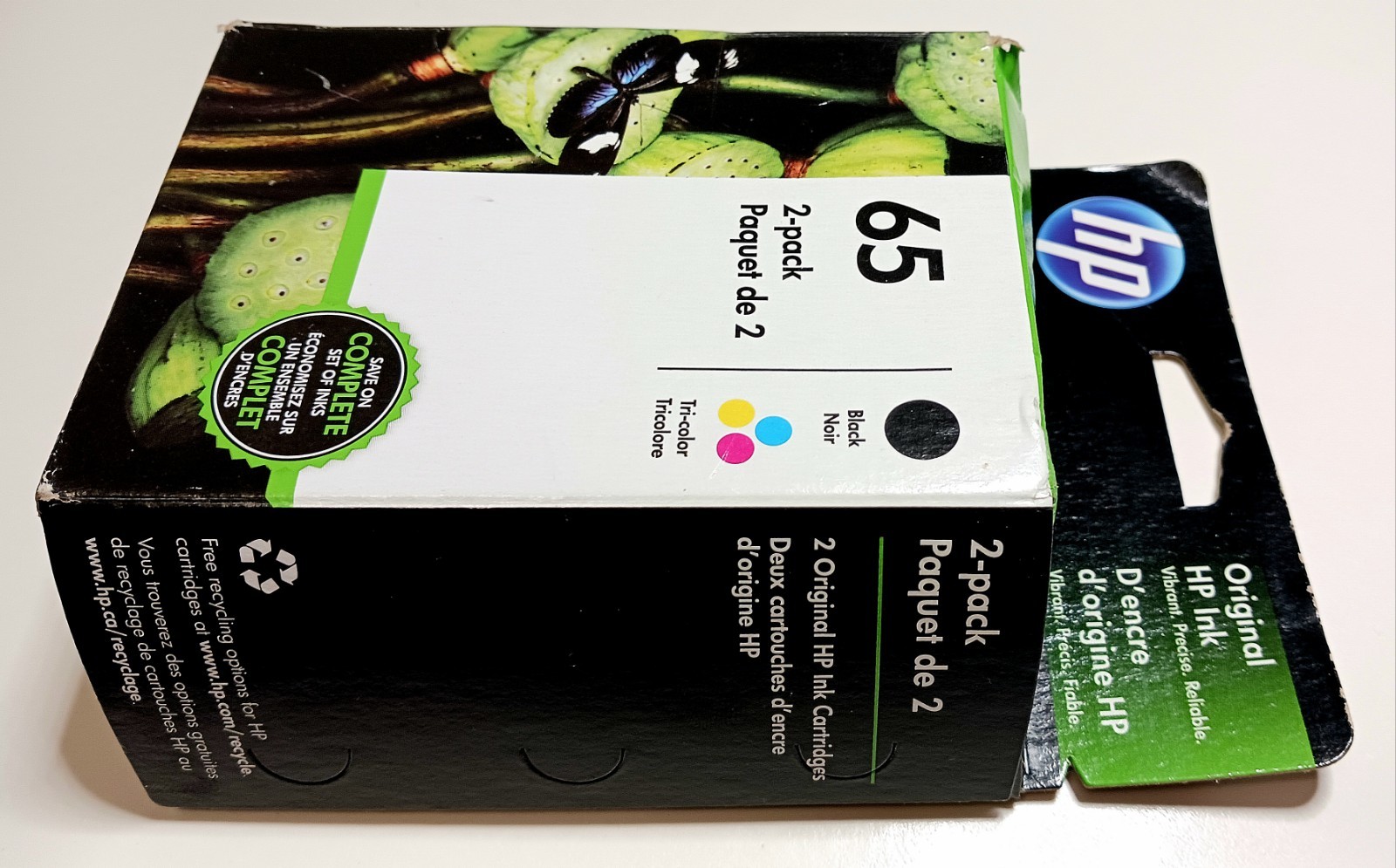 GENUINE OEM HP 65 (T0A36AN) BlLACK & Tri-COLOR Original Ink Cartridges BRAND NEW