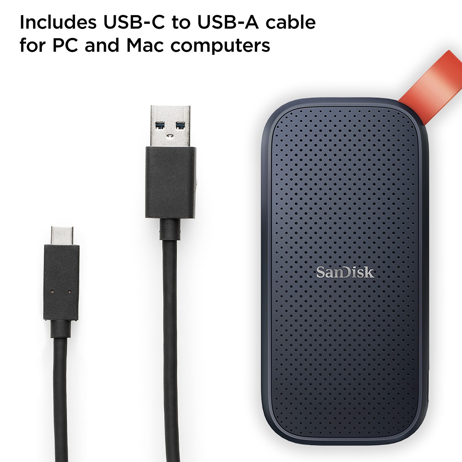 SANDISK 1TB Portable SSD – Up to 800MB/s, USB-C, USB 3.2 Gen 2, Updated Firmw…