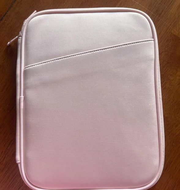 Brightroom Zip Tablet Pouch Laptop Bag Blush Pink 12in x 9.25in