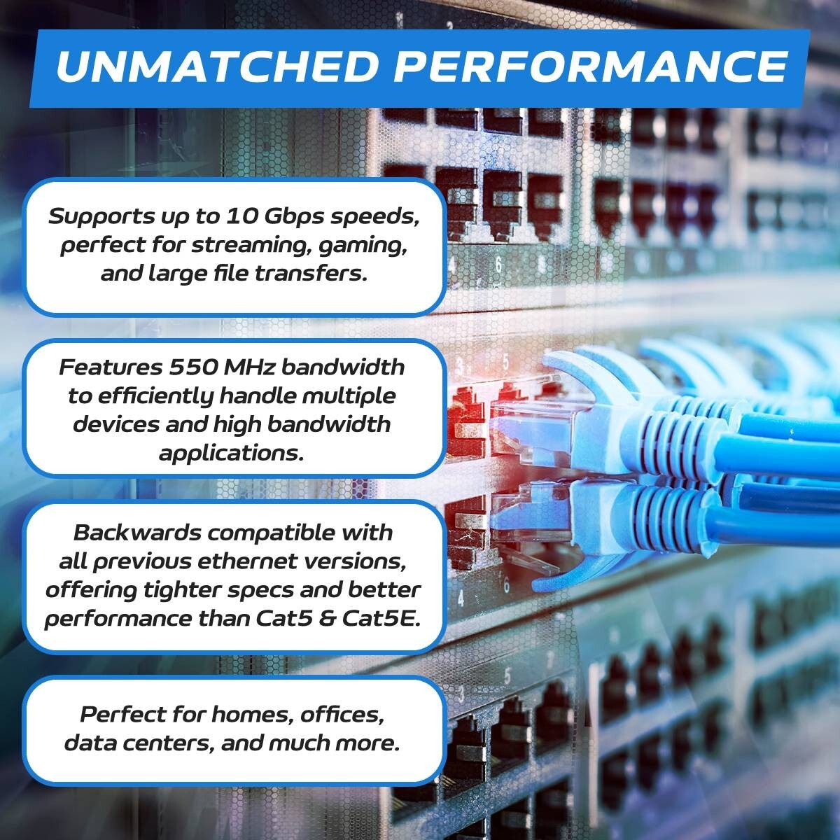 CAT6 1000FT UTP SOLID 23 AWG NETWORK ETHERNET CABLE BULK WIRE 550MHz LAN BLACK