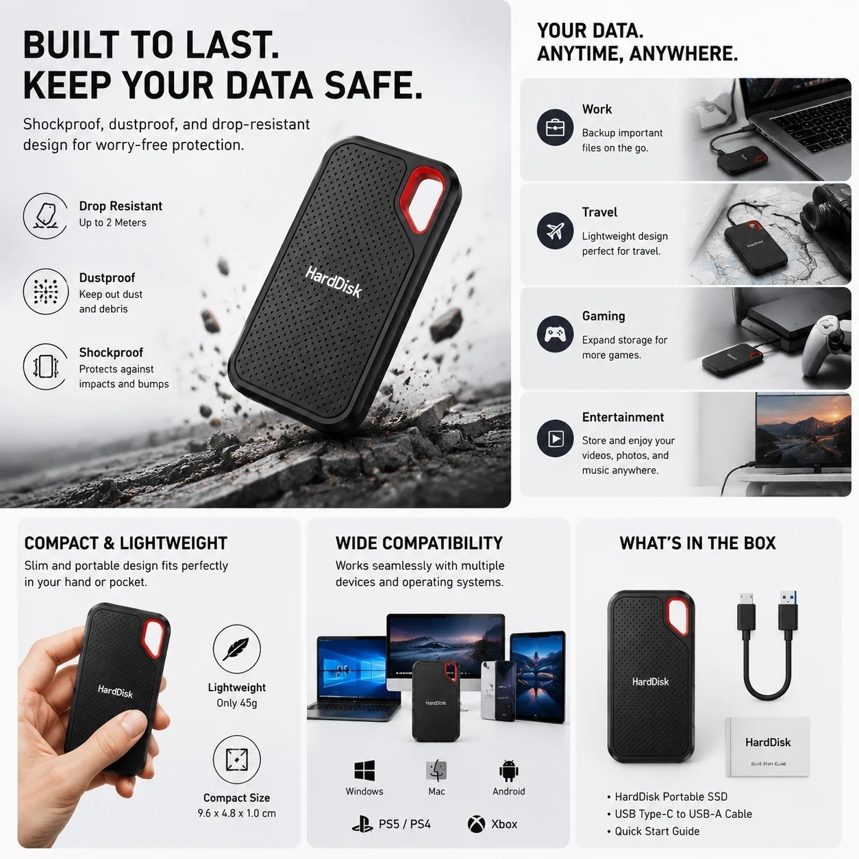 4TB External Hard Disk | External SSD hard drive