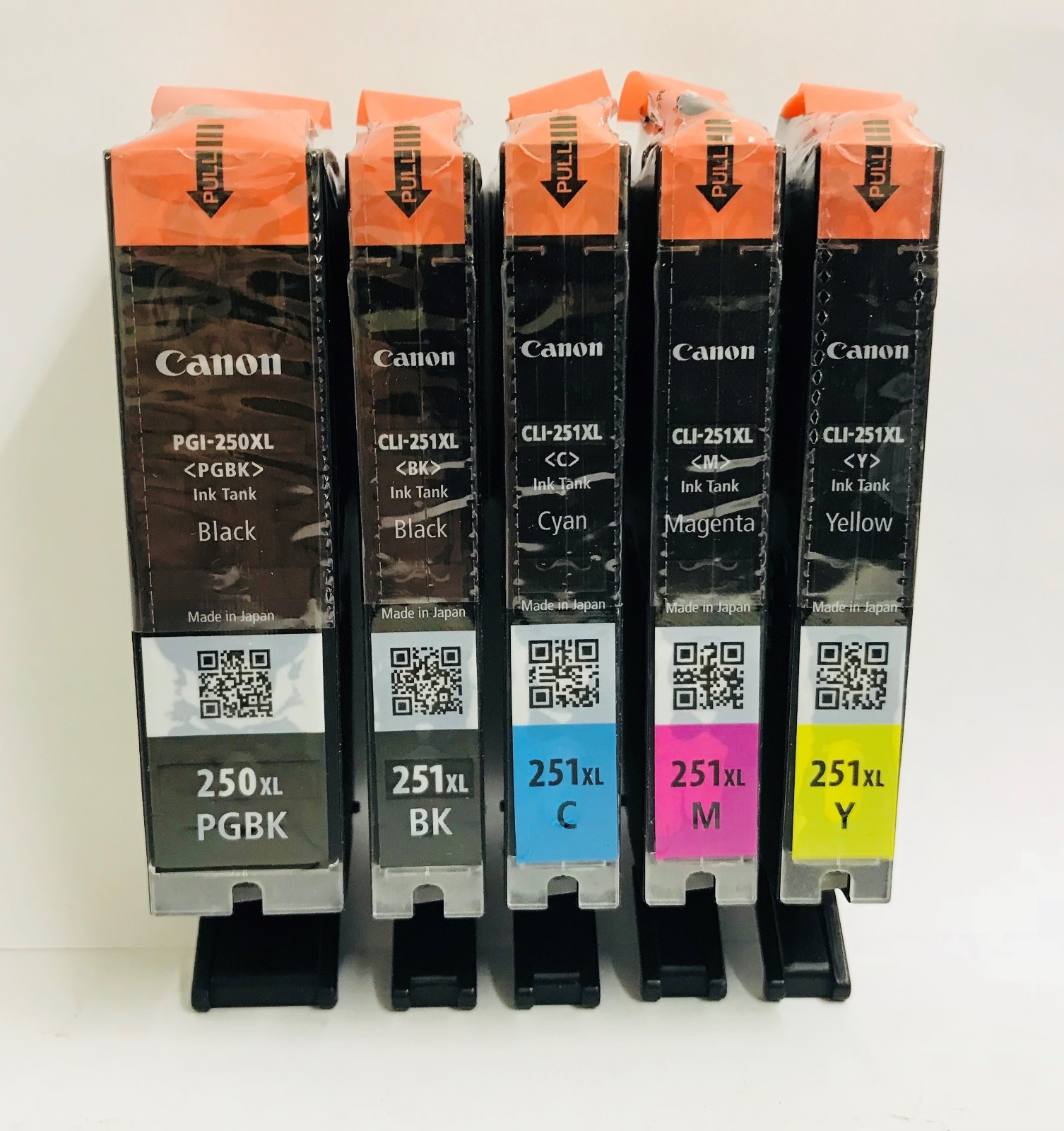 New Genuine Canon PGI-250XL CLI-251XL Black Color 5PK Ink Cartridges