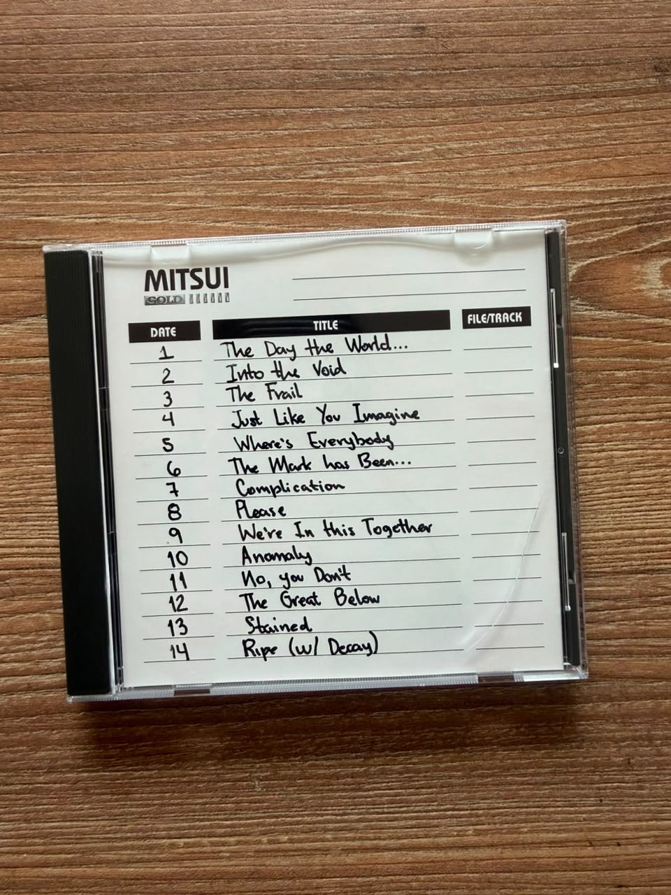 1 Used MITSUI Gold CD-R 74 Minute Recordable Compact Disc 650MB Studio Archive