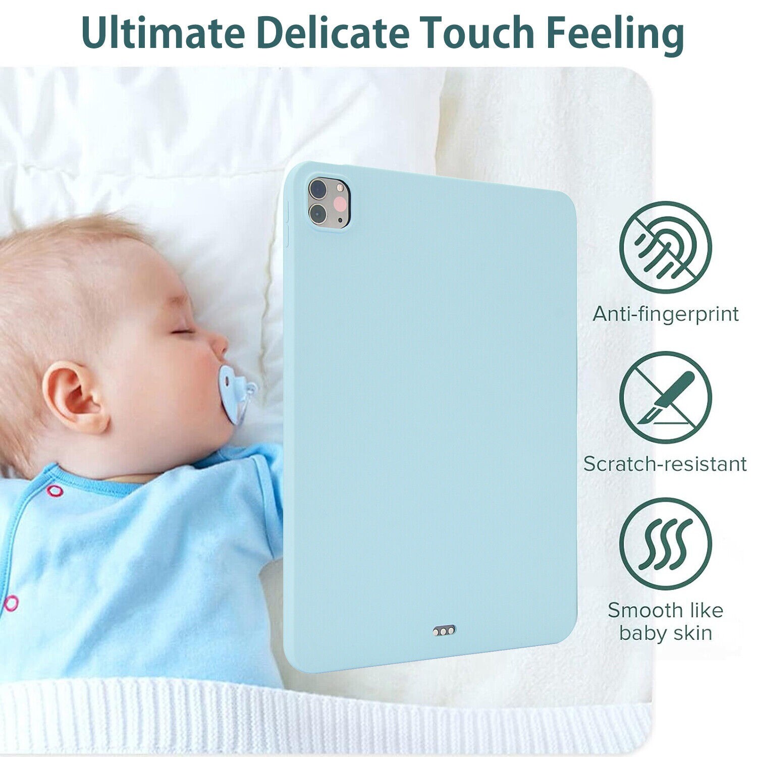 Slim Silicone Back Case Cover For iPad 5th/6th/7th/8th/9th/10th Generation Mini