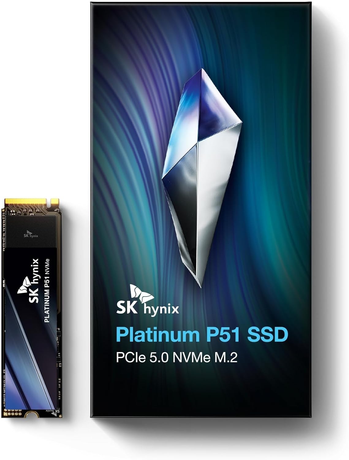 SK hynix Platinum P51 1TB PCIe Gen5 NVMe M.2 2280 Internal SSD