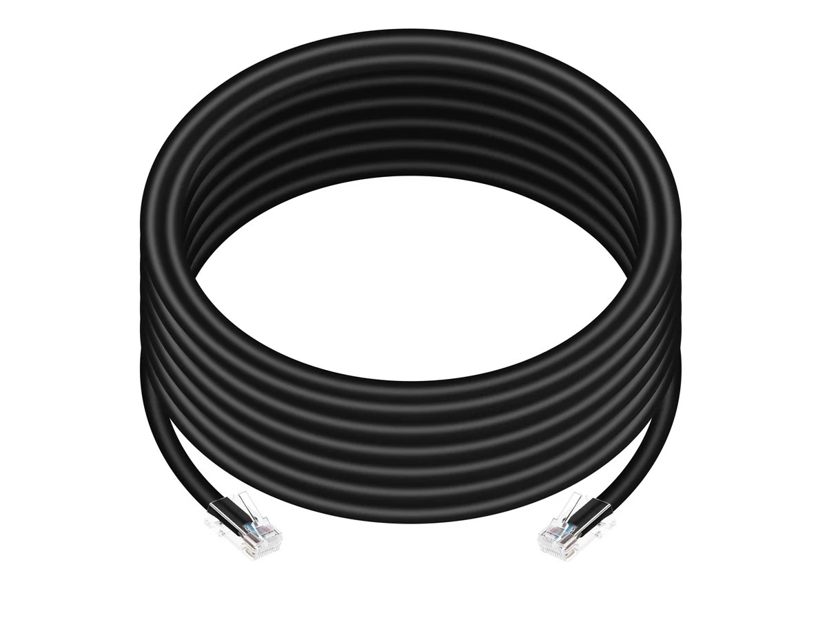 Monoprice Cat6 Ethernet Patch Cable – 15 Feet – Black, RJ45, 550Mhz, UTP, 24AWG