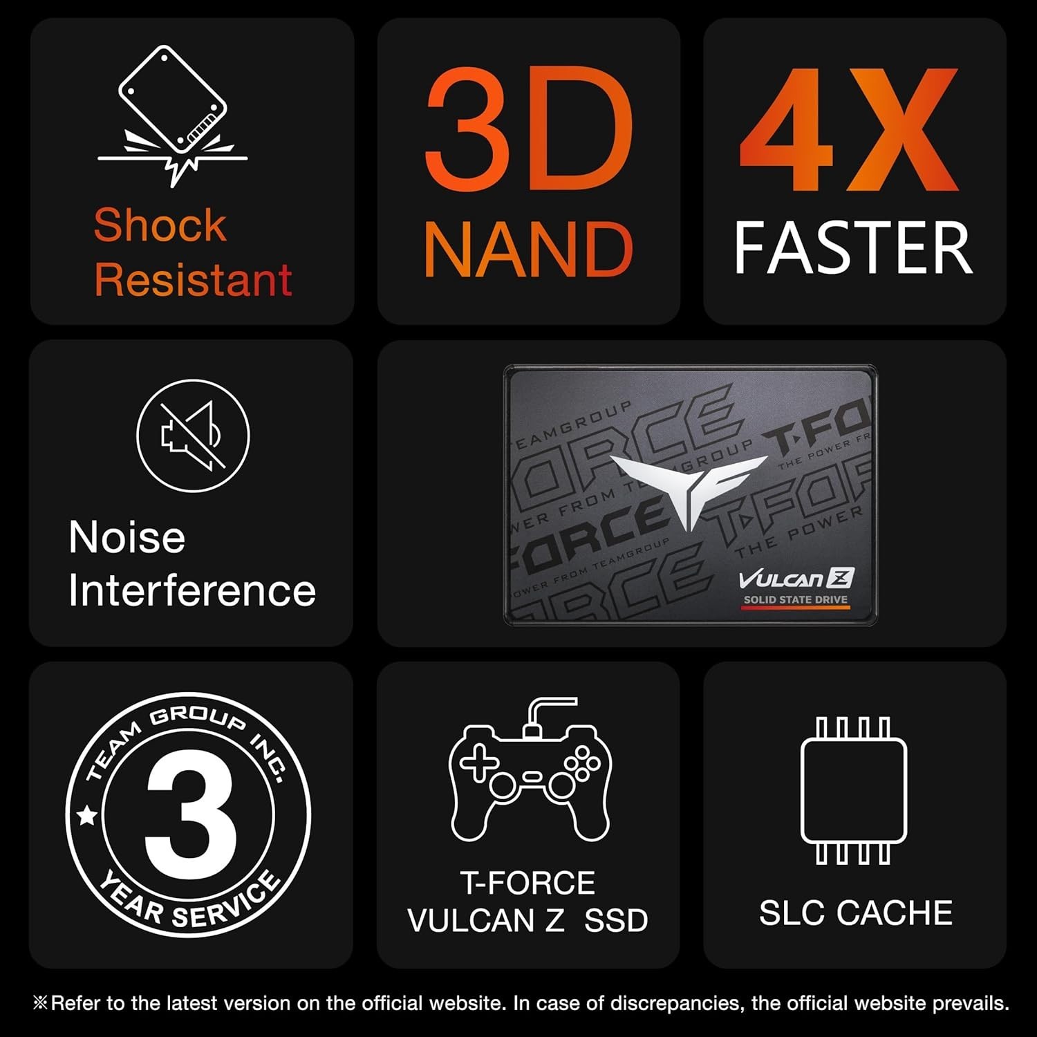 T-Force Vulcan Z 1TB Solid State Drive – Shock Resistant & High Performance