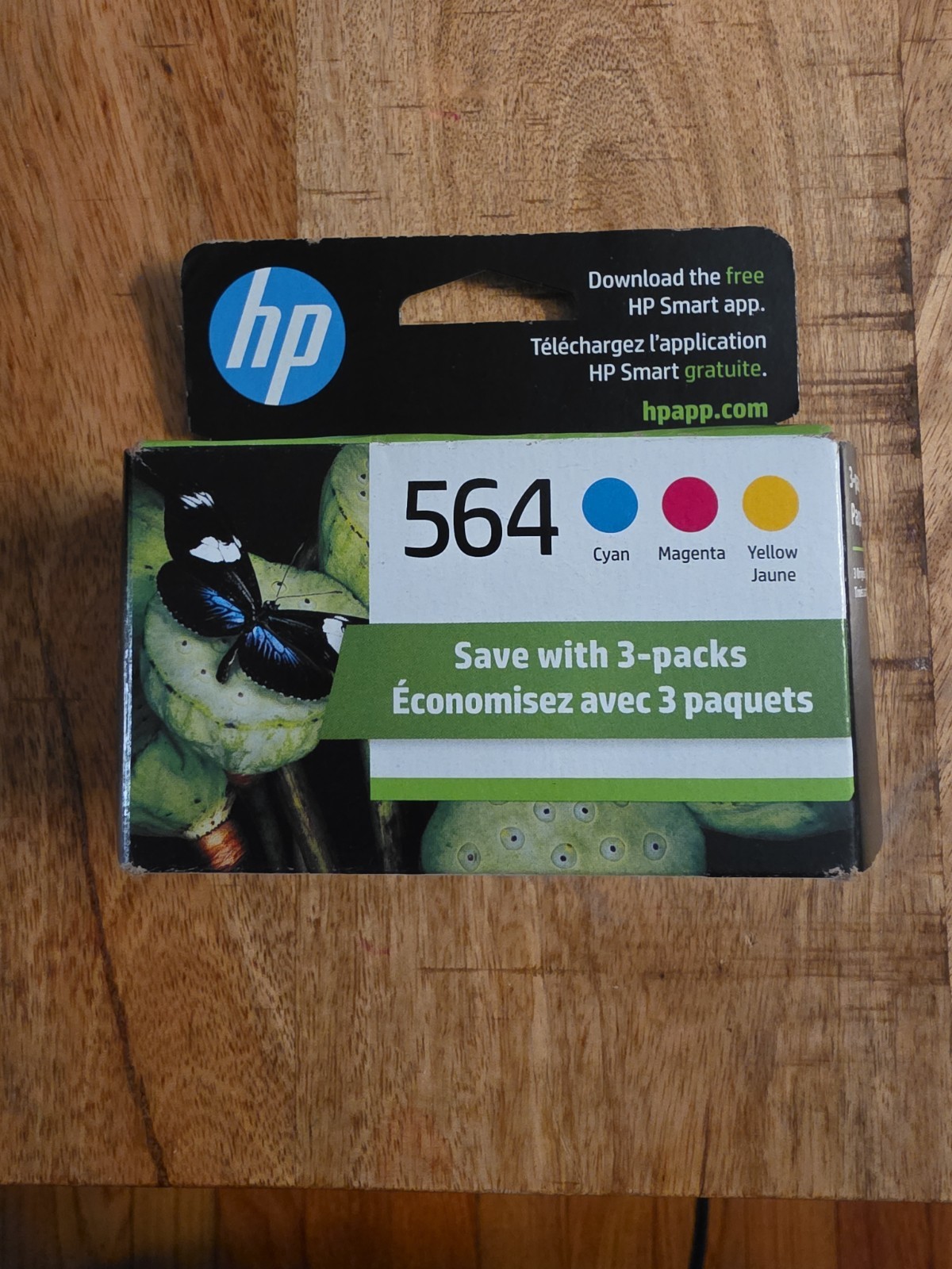 Genuine HP 564 Cyan Magenta Yellow Ink Cartridge 3/Pack – Exp. 2025