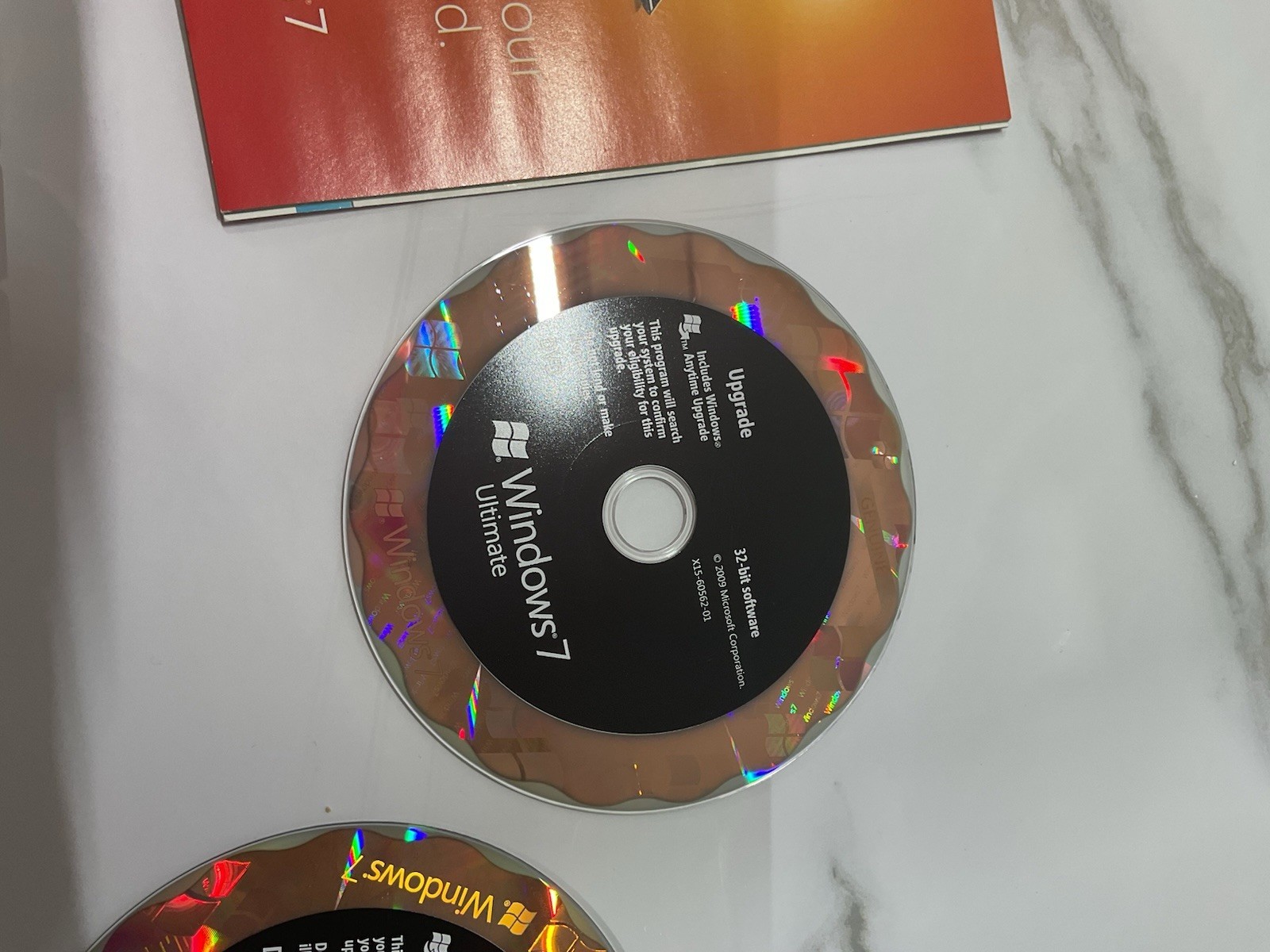 Microsoft Windows 7 Ultimate 32 Bit and 64 Bit DVDs Box License Key