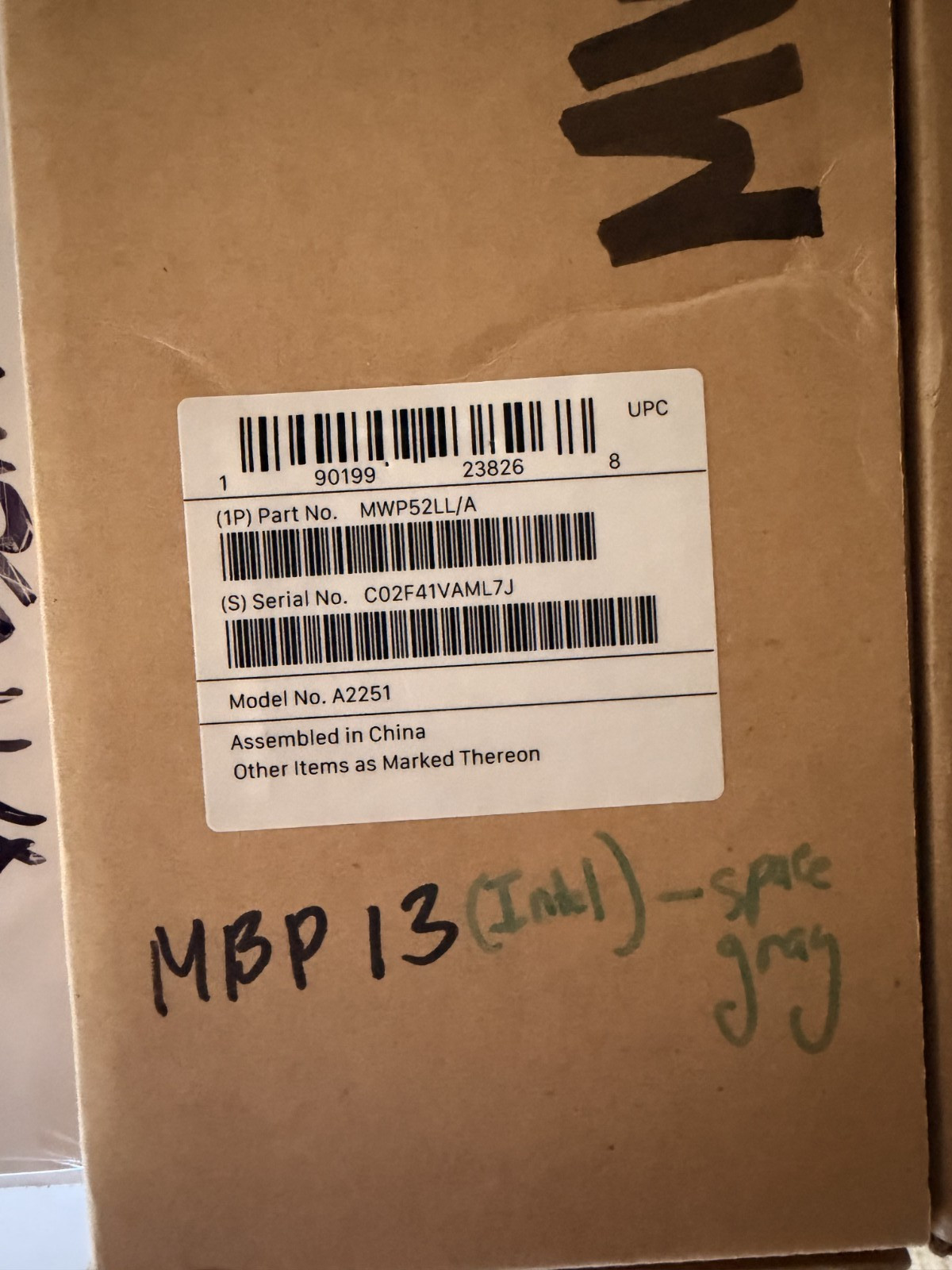 Macbook Pro 13inch (INTEL) 16GB/1TB – Space Gray-A2251-BRAND NEW/SEALED