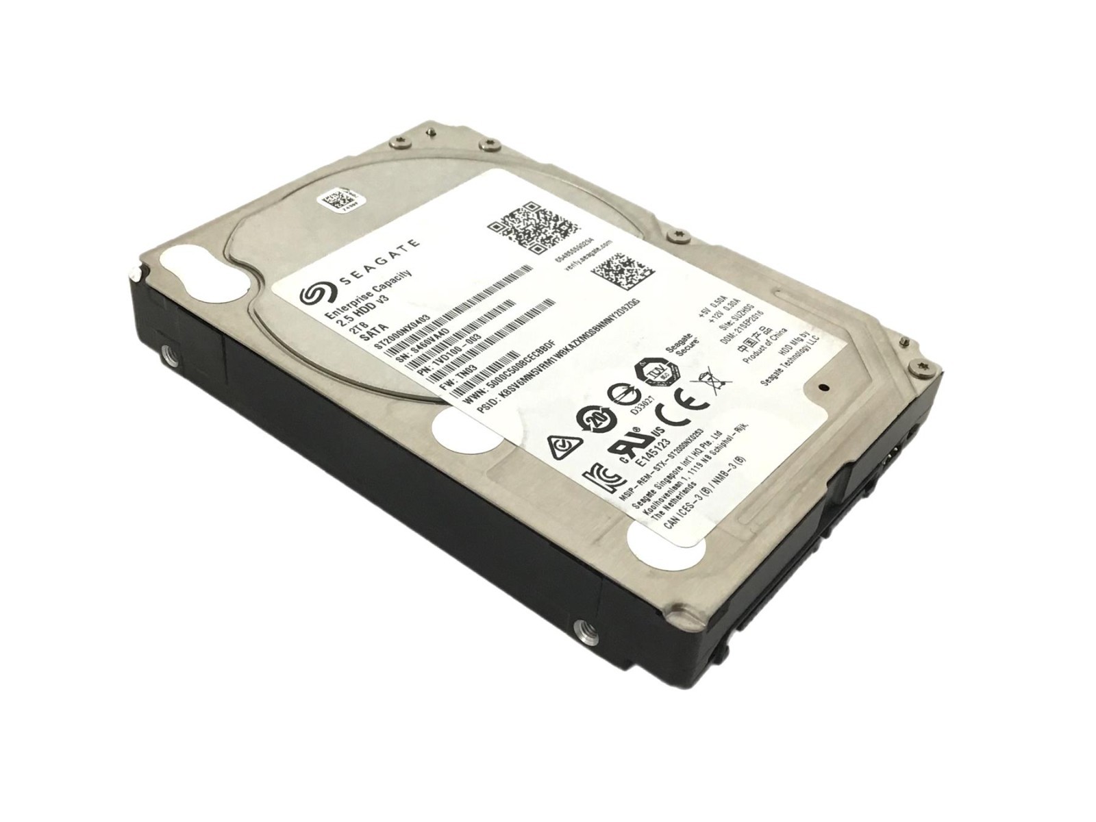 2TB SATA 2.5″ Seagate 512n Enterprise Capacity 2.5 HDD v3 Drive 7200 RPM 6Gbps
