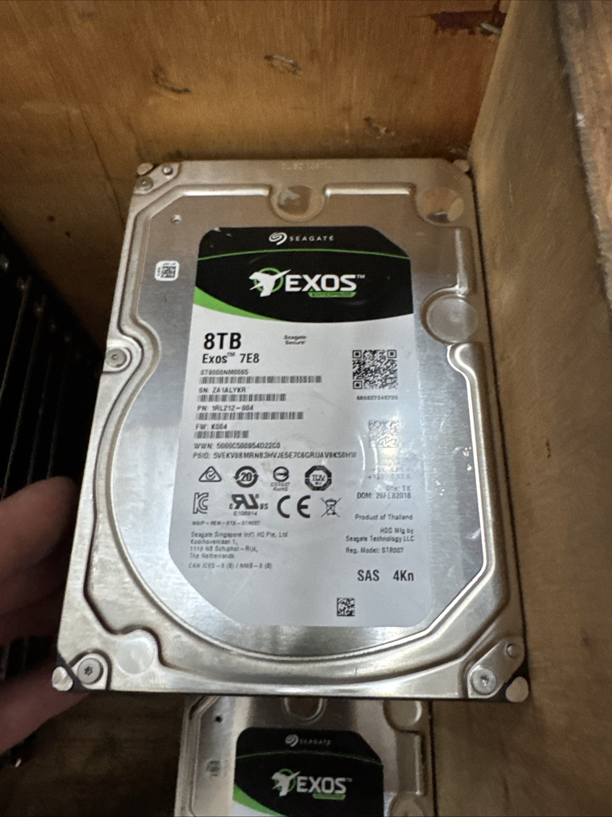 Seagate Exos Enterprise 7E8 8TB Internal 3.5 Inch Hard Drive SAS 100% Health HDD