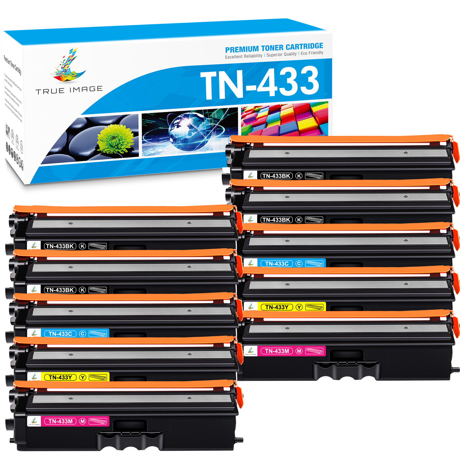 Toner Compatible for Brother HL-L8260cdw HL-8360cdw MFC-L8900cdw TN433 TN431 lot