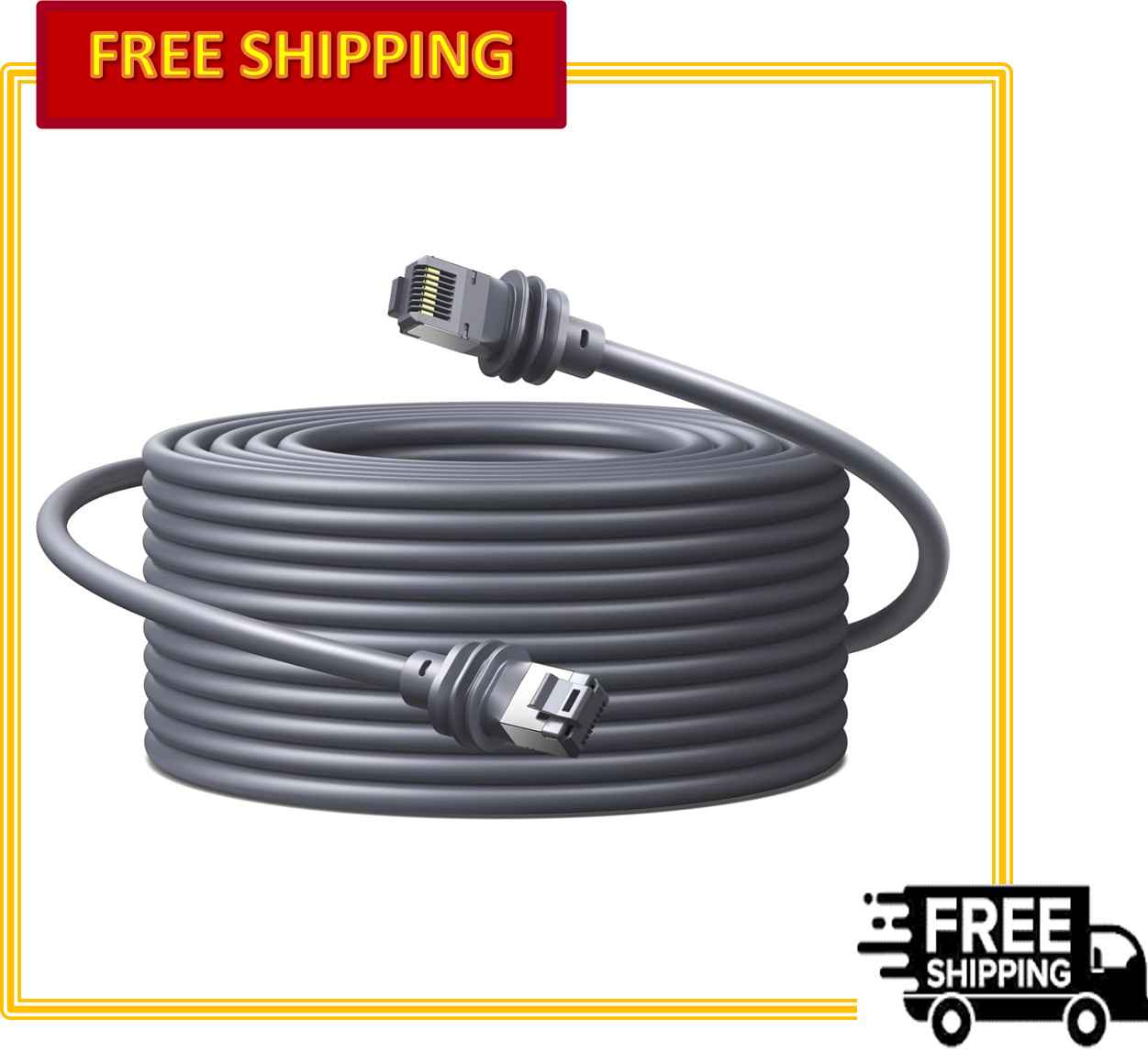 UGREEN Starlink Gen 3/Mini Cat6 Cable 5Gbps 250 MHz IP67 Waterproof 26AWG, Grey