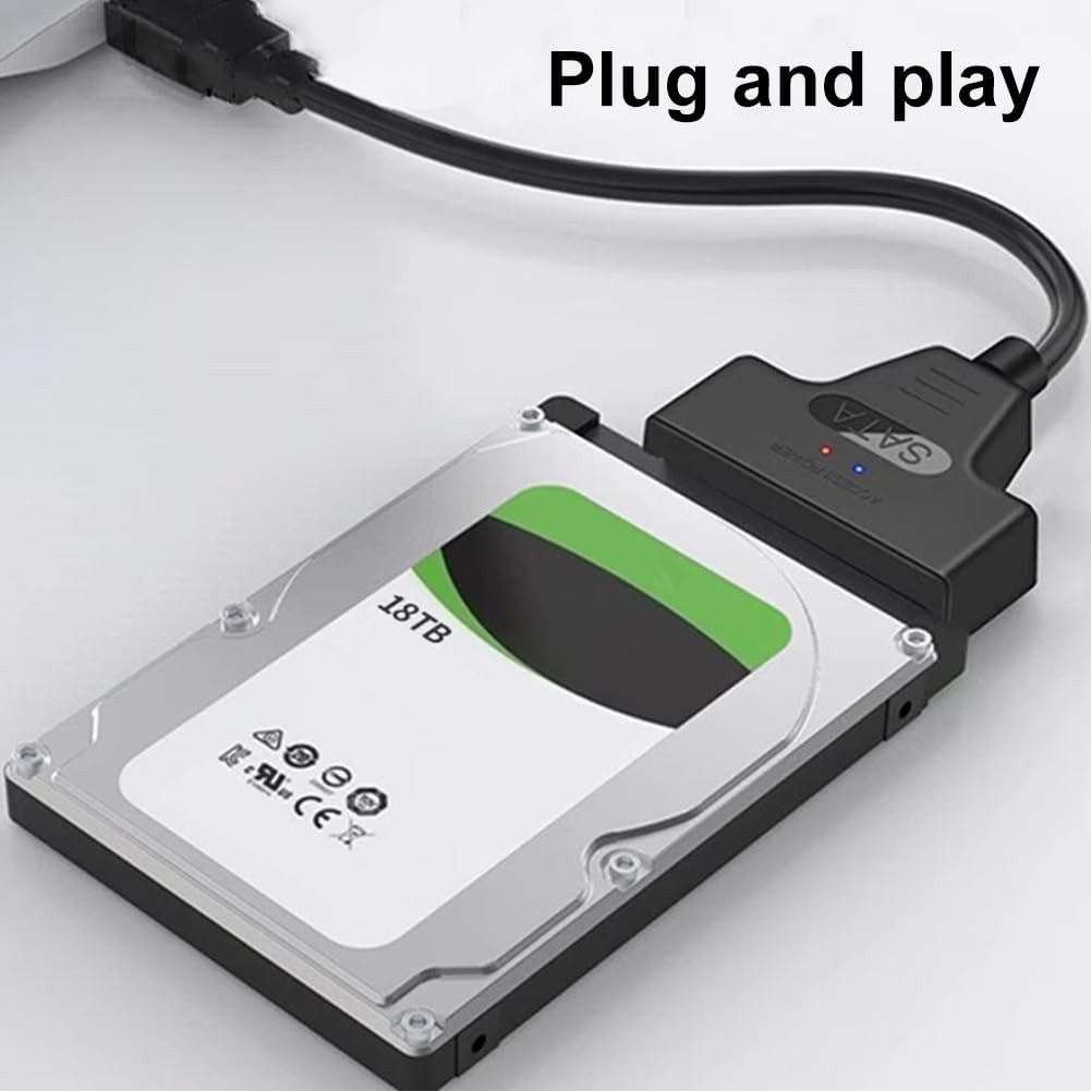 1-2PCS SATA to USB 3.0 Cable USB to SATA III Hard Drive Adapter 2.5” SSD HDD