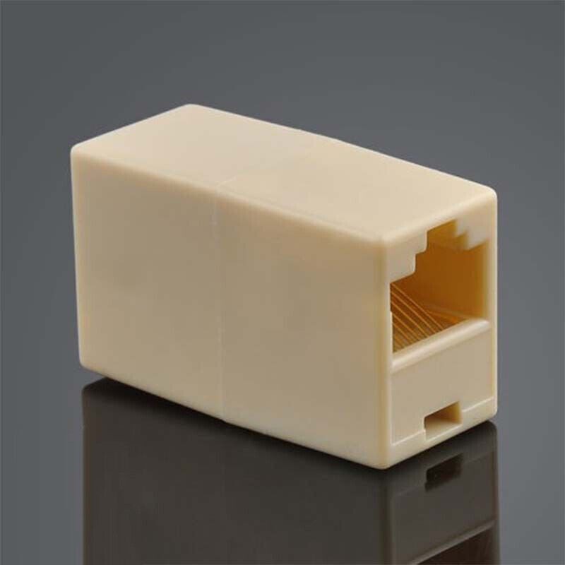 10Pcs of RJ45 Inline Coupler Cat6 Cat5e Cat5 Ethernet LAN Network Cable Adapter