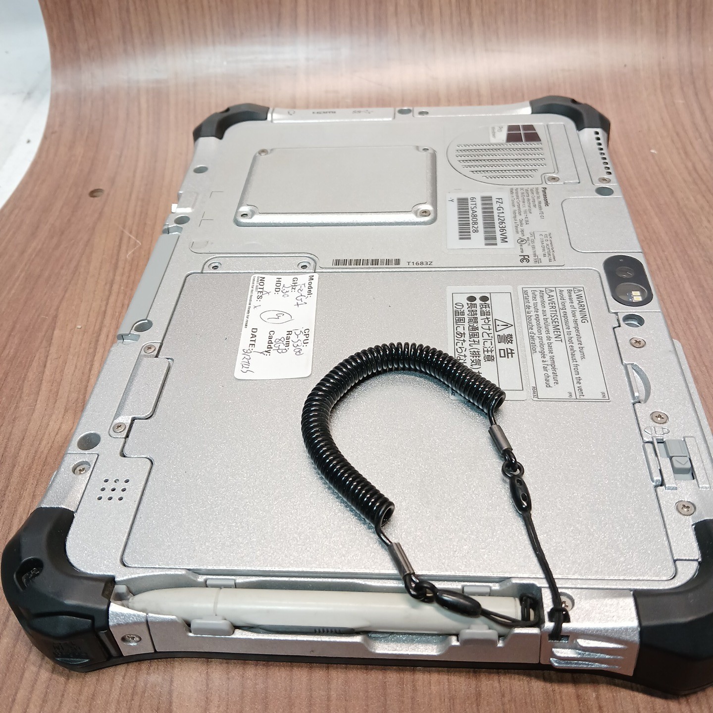 Panasonic Toughpad FZ-G1 Intel i5-5300U 2.3GHz 8GB NO AC/OS/Storage Device