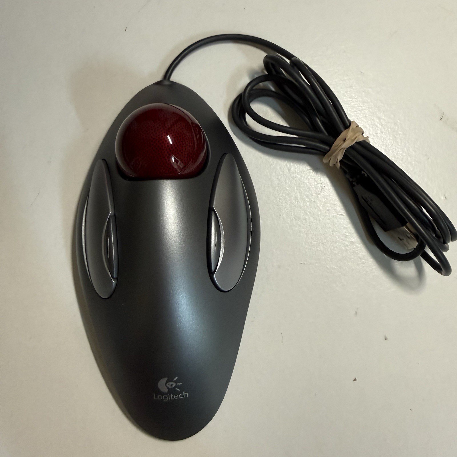 Logitech T-BC21 Trackman Trackball USB Mouse Marble Ball 810-000767 – TESTED