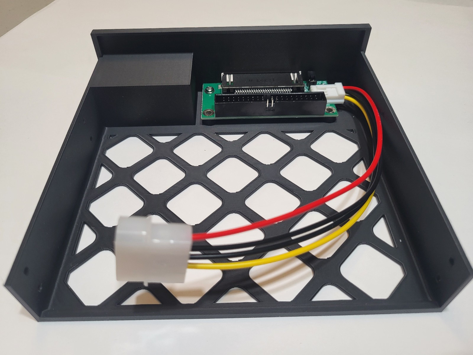 5.25″ bay CF Compact Flash to IDE adapter with storage slots