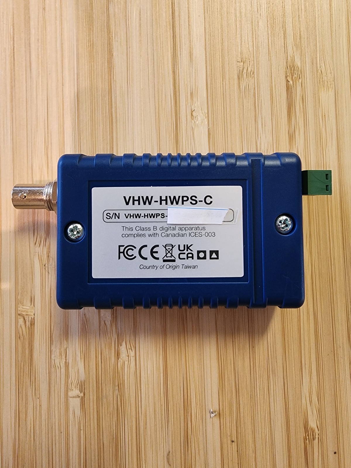Veracity VHW-HWPS-C HIGHWIRE Powerstar Ethernet and PoE Over Coax Converter,