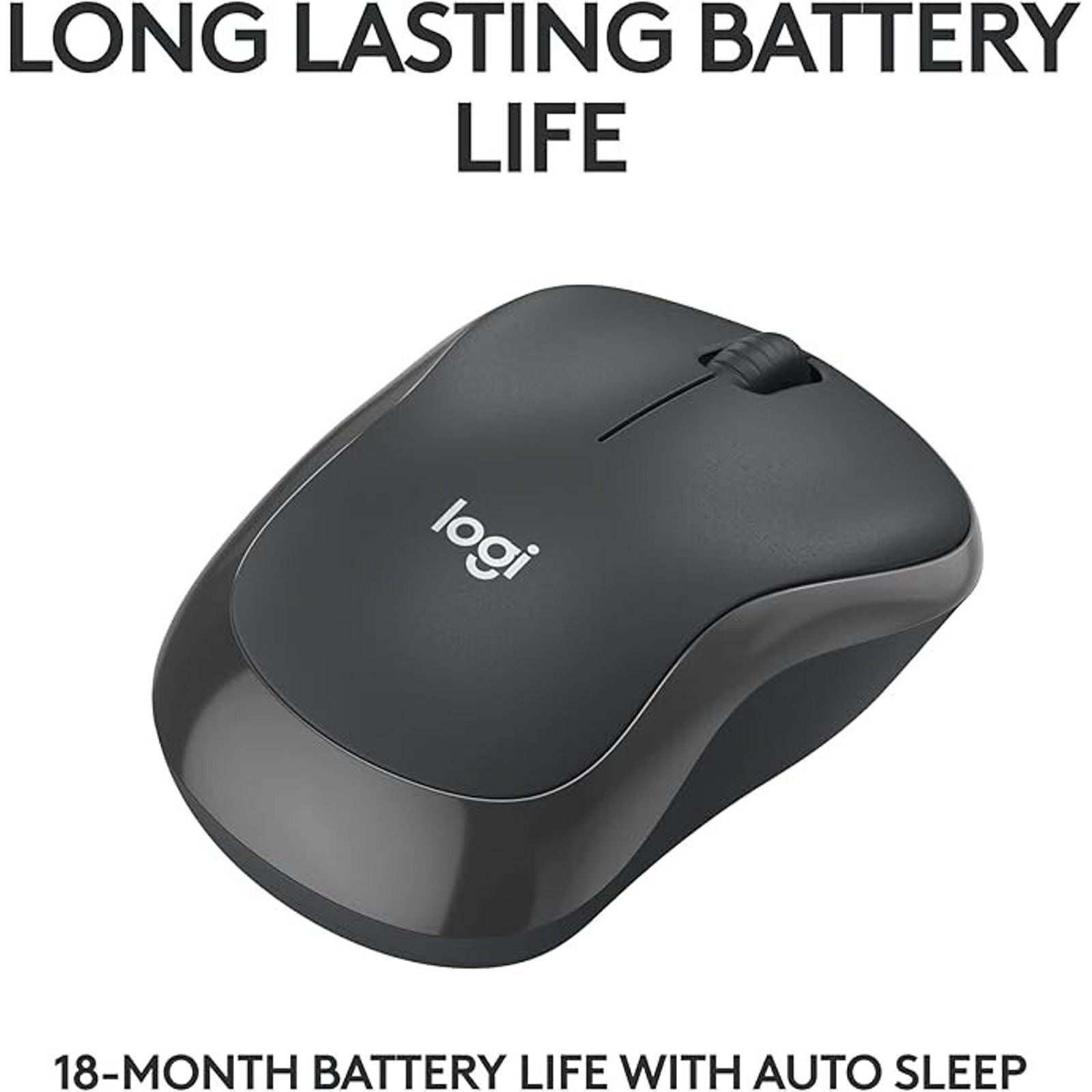 Logitech M240 Bluetooth Mouse Wireless (Black) Silent, Compact, Portable, Easy